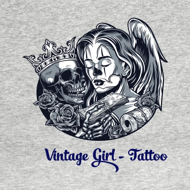 Vintage Girl tattoo by This is store